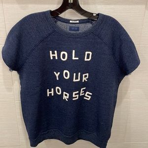 Mother short sleeve sweatshirt